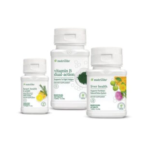 Bộ Dinh Dưỡng Hỗ Trợ Chăm Sóc Sức Khỏe Nam Giới (TP BVSK nutrilite™ vitamin B dual-action, TPBVSK Nutrilite Heart Health CoQ10, TP BVSK Nutrilite Liver Health)