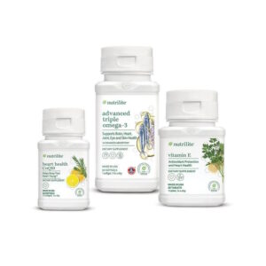 Bộ Dinh Dưỡng Hỗ Trợ Tim Mạch (TP BVSK nutrilite™ vitamin E​, TPBVSK Nutrilite™ Advanced Triple Omega-3, TP BVSK Nutrilite Heart Health CoQ10)